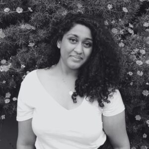 Headshot for Ryshel Patel in black and white